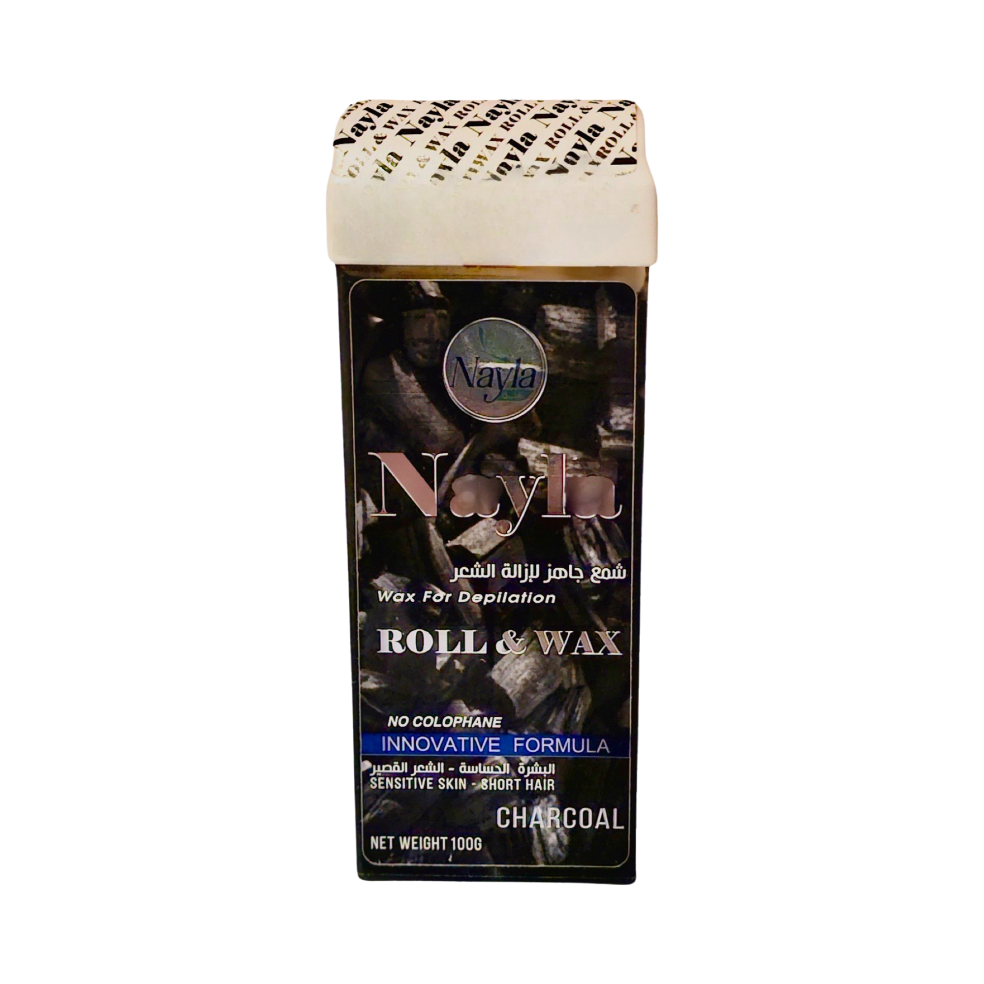 Nayla Cartouche De Cire Dépilatore Roll-On Charbon Sans Colophane