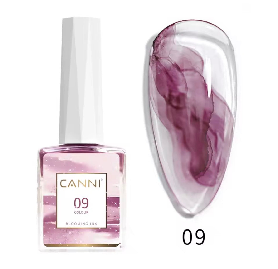 Canni Blooming Sans Hema Sans Tpo Gel Effet Marbré Aquarelle