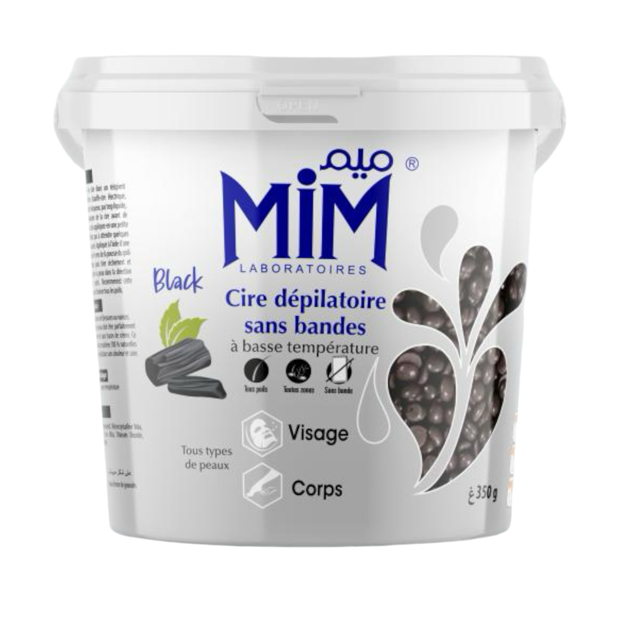 Mim Laboratoires Cire Dépilatoire Sans Bandes Black À Basse Température