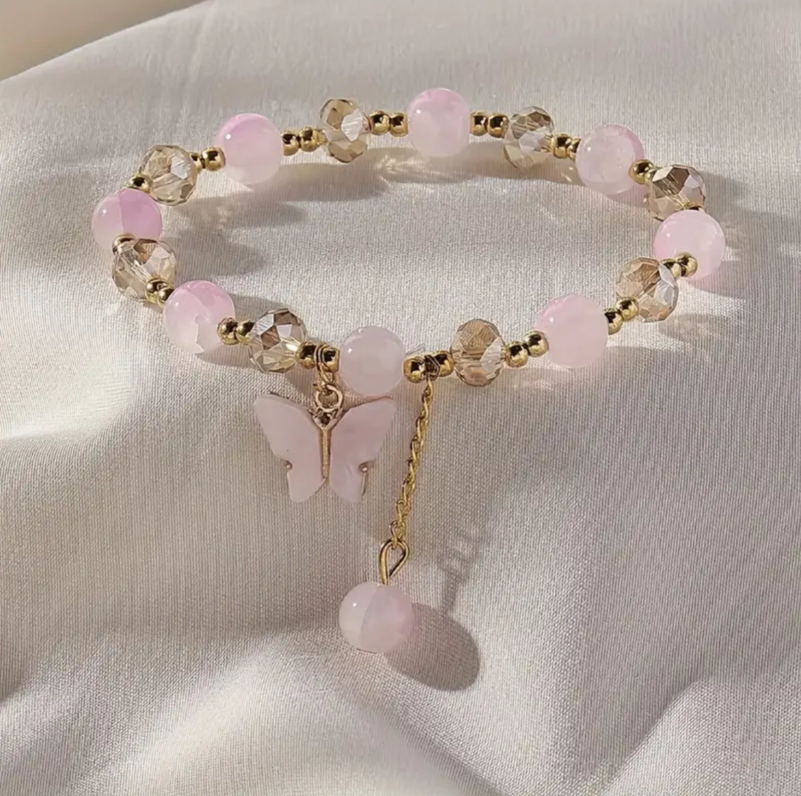 Bracelet Améthyste Style Bohémien & Papillon 🦋