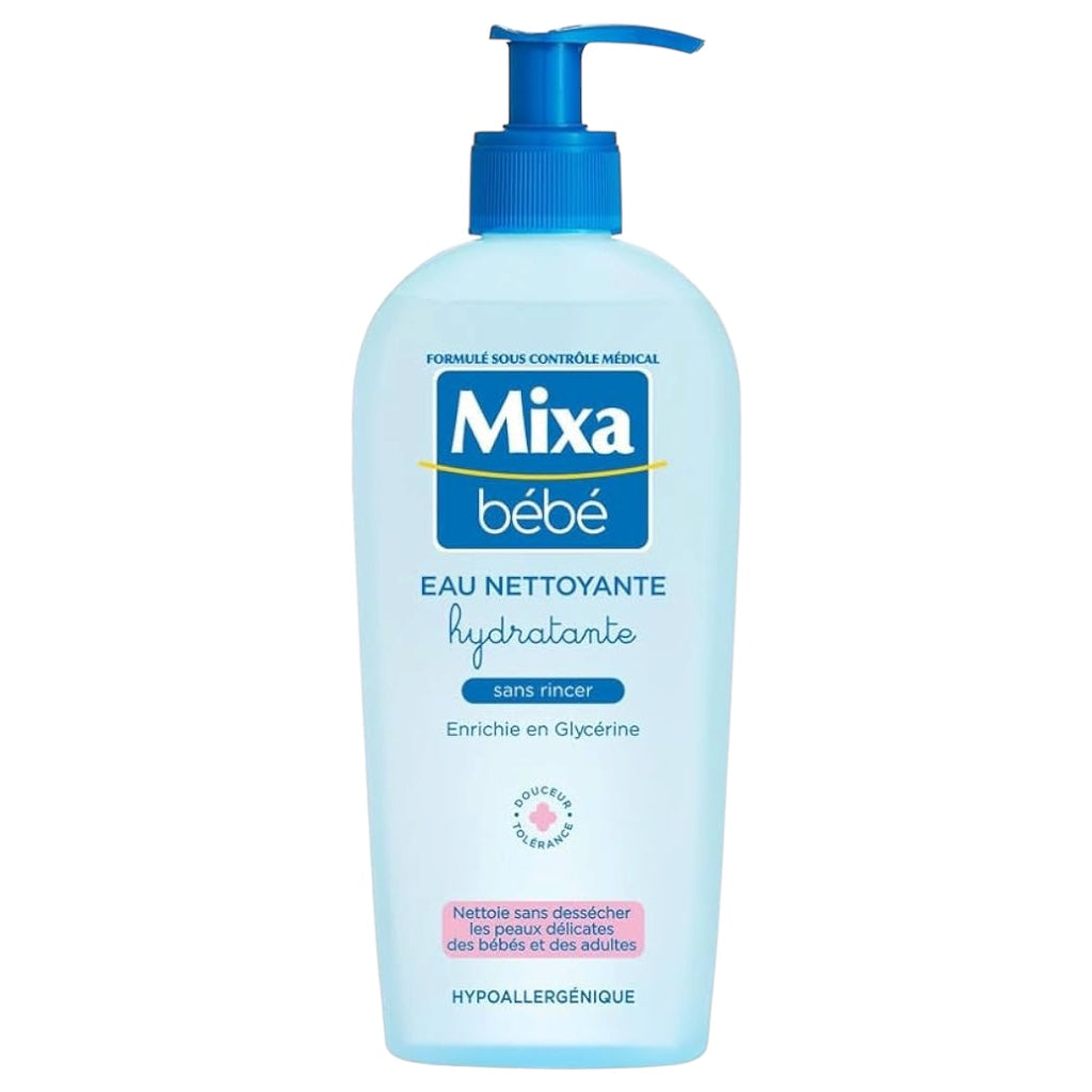 Mixa Bébé Eau Nettoyante Hydratante Sans Rincer Peaux Délicates Nourrissons