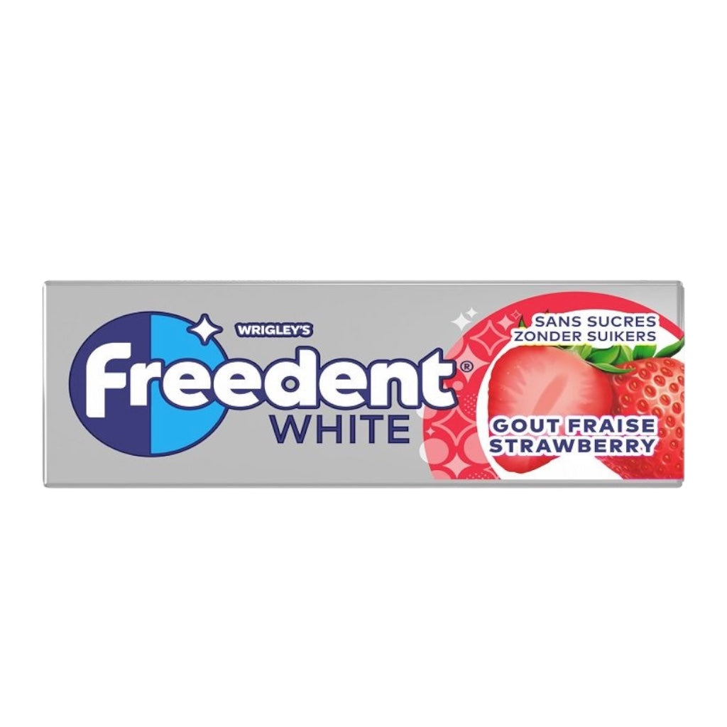 Freedent White Chewing-Gum Fraise Sans Sucres 10 Dragées