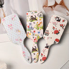 Peigne Coussin D'Air Mignon Chat Brosse À Cheveux Grandes Soies Nylon Pour Filles Anti-Static Démêlage Design Fleurs Et Chat