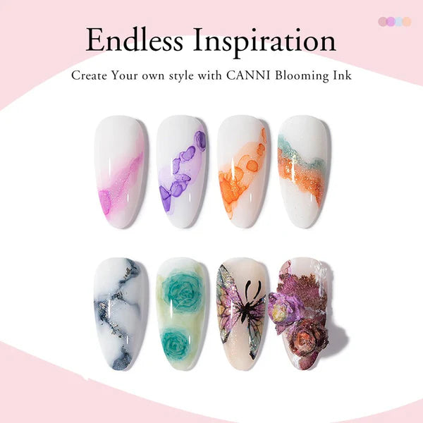 Canni Blooming Sans Hema Sans Tpo Gel Effet Marbré Aquarelle