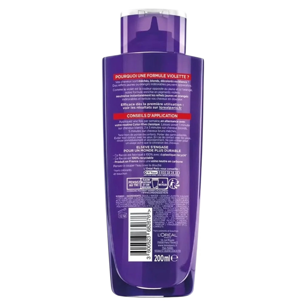 L'Oréal Paris Elseve Shampoing Violet Déjaunisseur