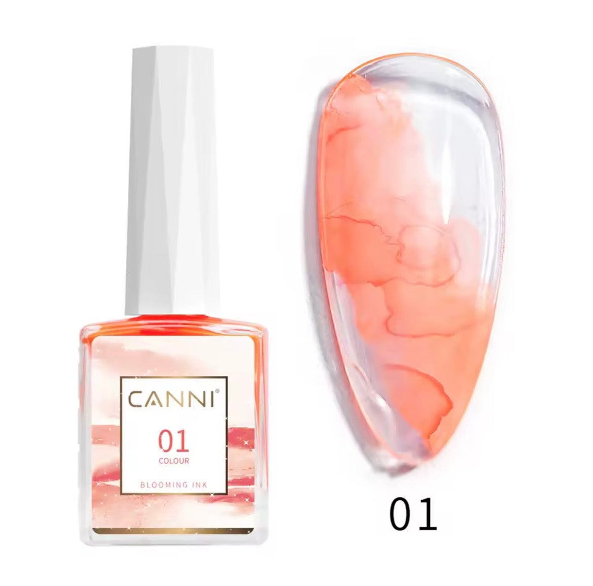 Canni Blooming Sans Hema Sans Tpo Gel Effet Marbré Aquarelle