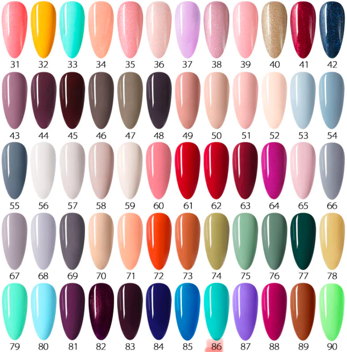 Venalisa Vip2 60 Couleurs Uv Gel Vernis À Ongles Semi-Permanent 1Pc