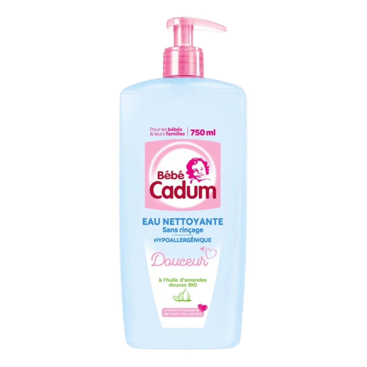 Cadum Bébé Eau Nettoyante À L'Huile D'Amande Douce Bio