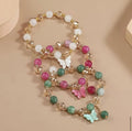 Bracelet Améthyste Style Bohémien & Papillon 🦋