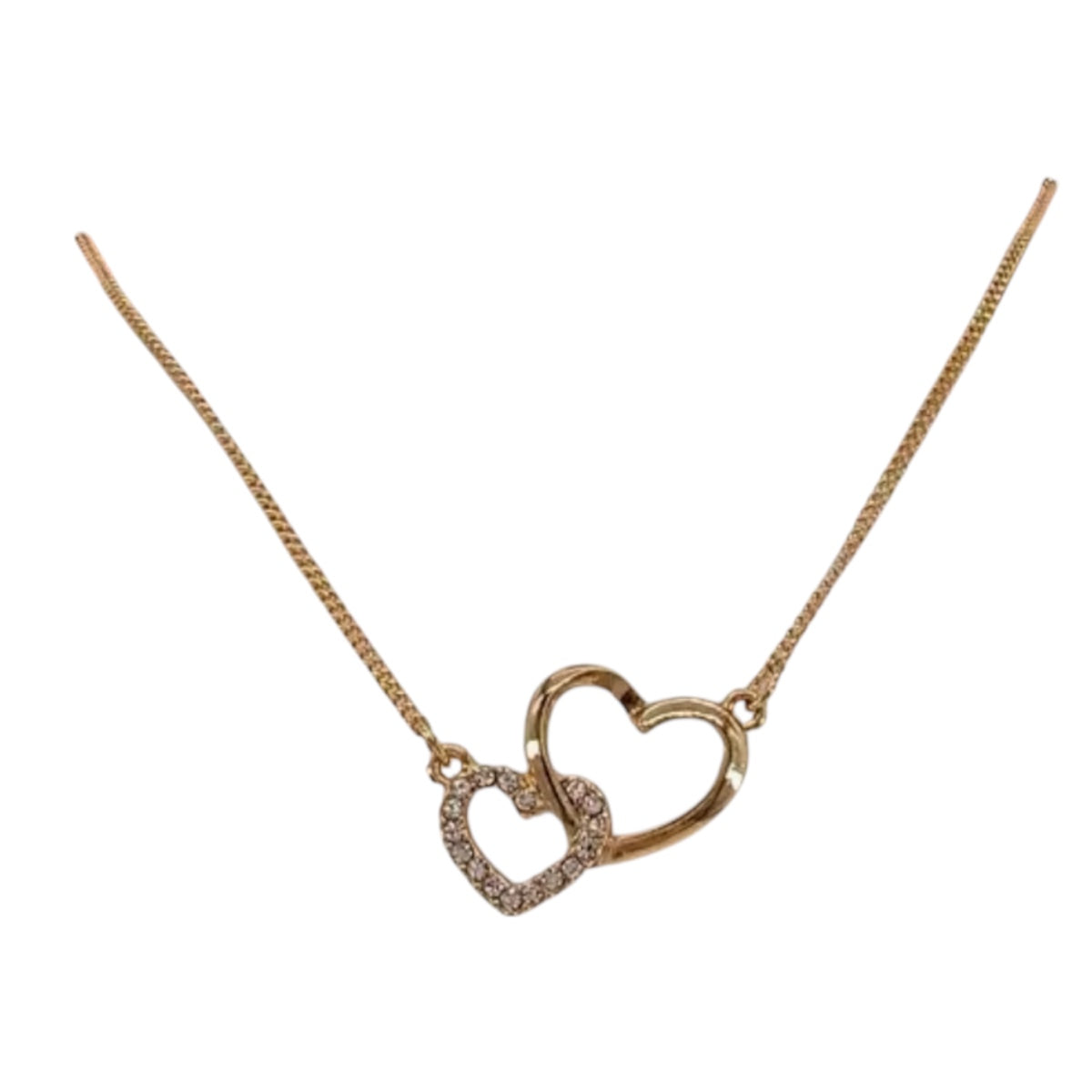 Collier Duo De Cœurs Scintillants
