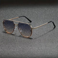 Paire De Lunettes Décoratives Rétro À Double Faisceau Pour Hommes