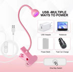 Lampe De Séchage Uv Led Pour Vernis À Ongles Pince De Bureau Flexible Mini Usb Portable Sèche-Ongles Outils De Salon De Manucure 360