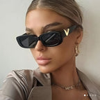 Lunettes De Soleil V Tendance À Monture Creuse Pour Femmes Et Hommes