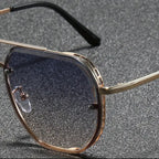 Paire De Lunettes Décoratives Rétro À Double Faisceau Pour Hommes