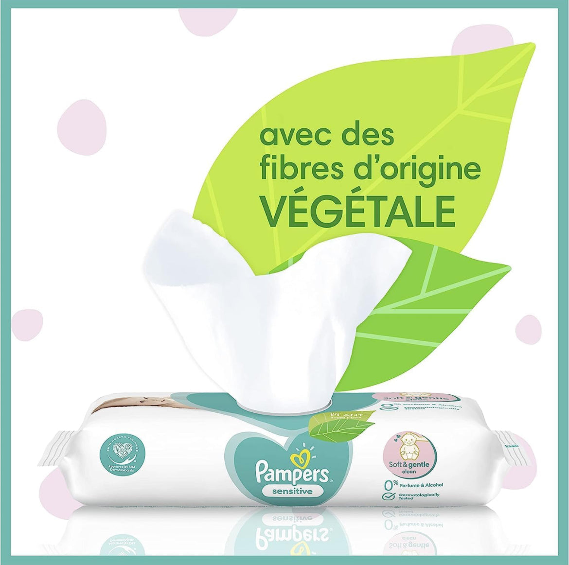 Pampers Sensitive Baby Lingettes Humides 80 Lingettes