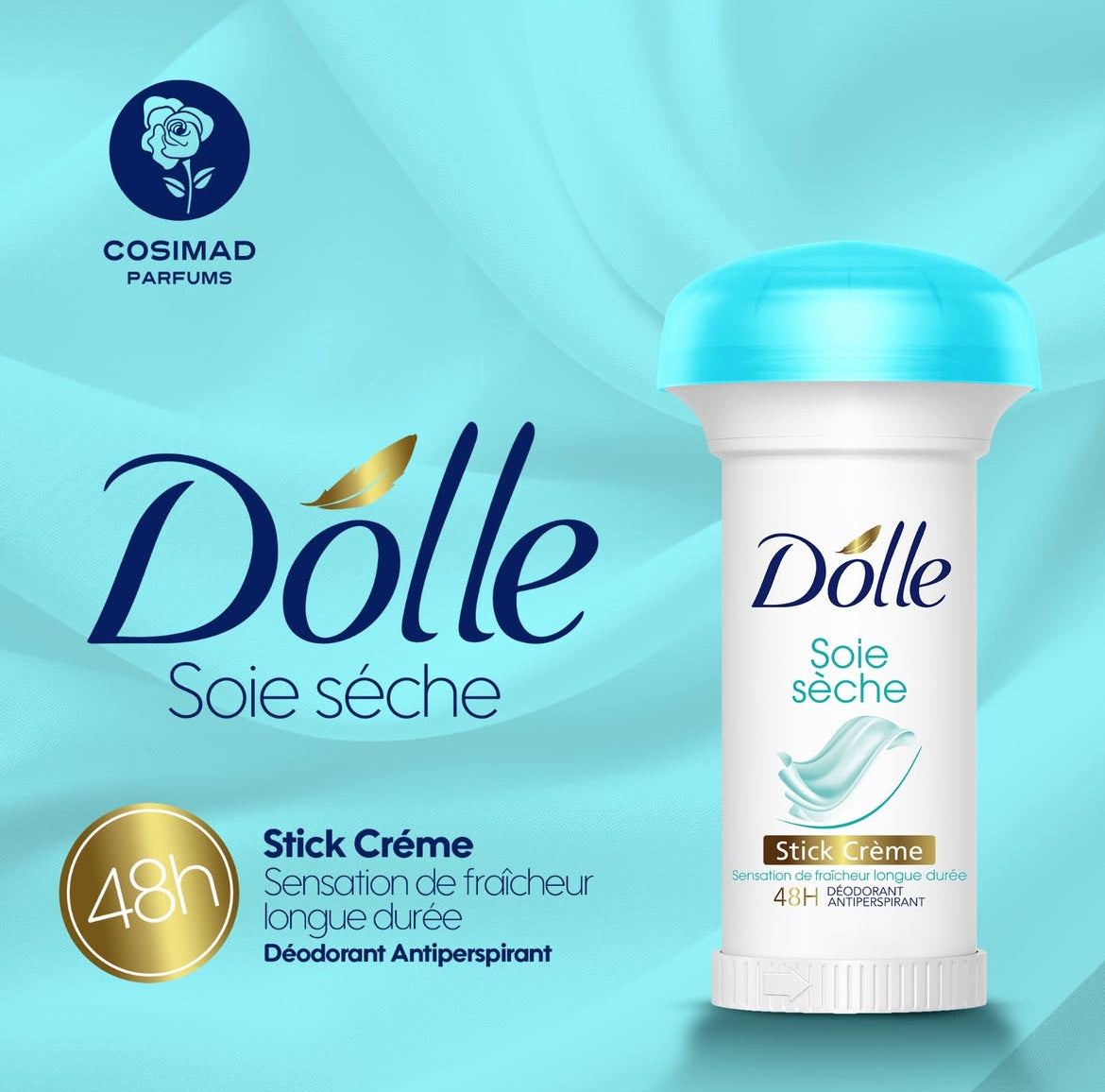 Dolle Déodorant Soie Sèche Stick Crème 48H