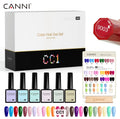 Canni Kit De Vernis À Ongles Gel Semi-Permanent Cc1-Cc7 24 Couleurs Soak Off Color Uv & Led Gel Polish 9Ml