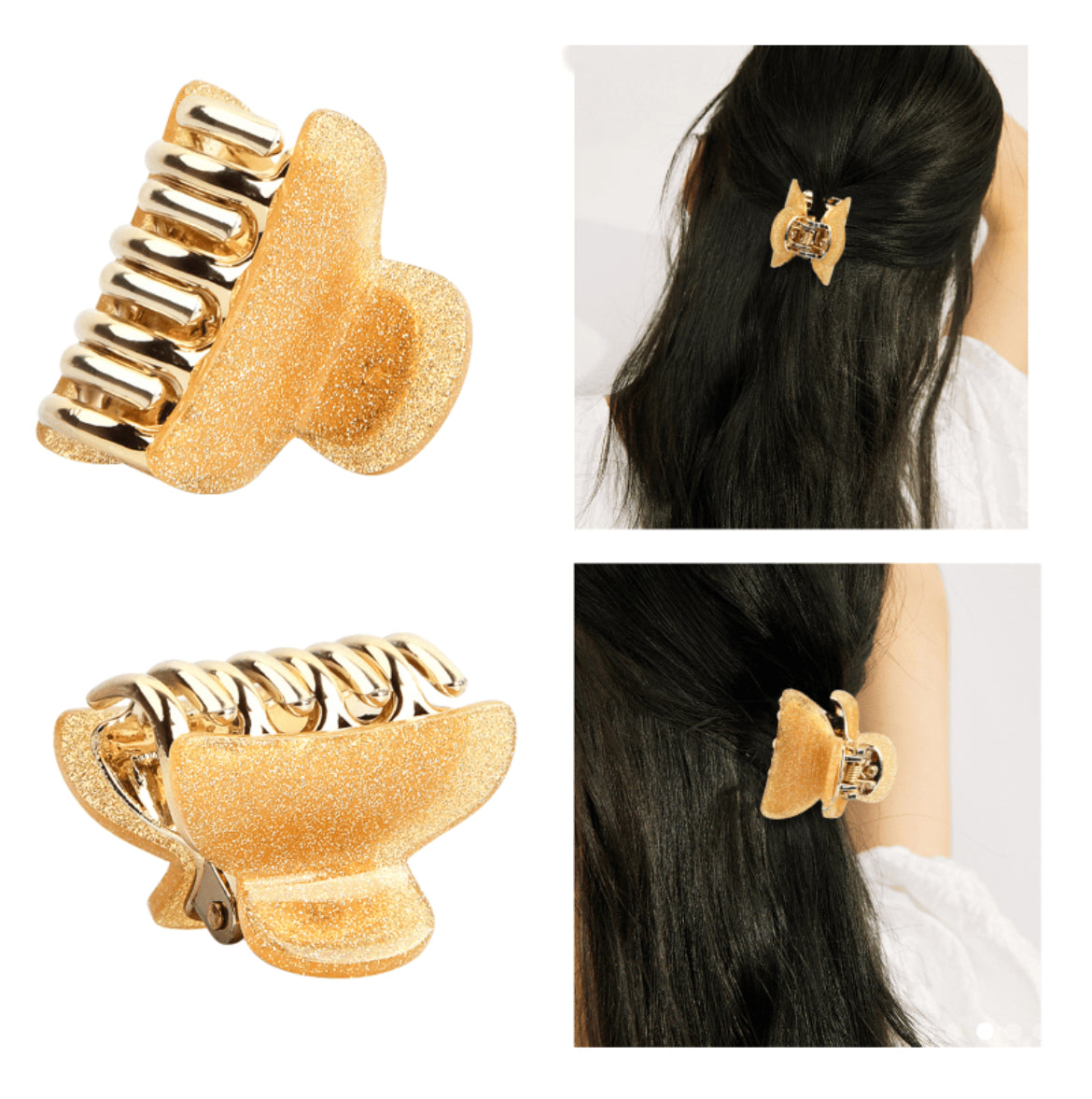 1Pc Petites Pinces À Cheveux Griffes En Acrylique Pinces À Cheveux Pour Filles Femmes Accessoires De Cheveux De Couleur Unie