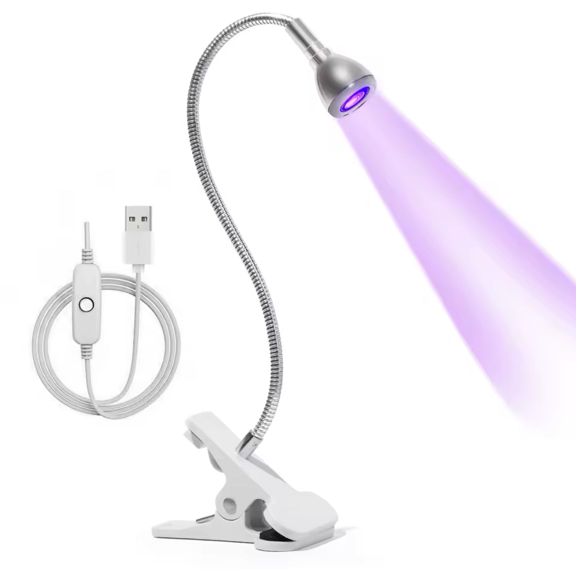 Lampe De Séchage Uv Led Pour Vernis À Ongles Pince De Bureau Flexible Mini Usb Portable Sèche-Ongles Outils De Salon De Manucure 360