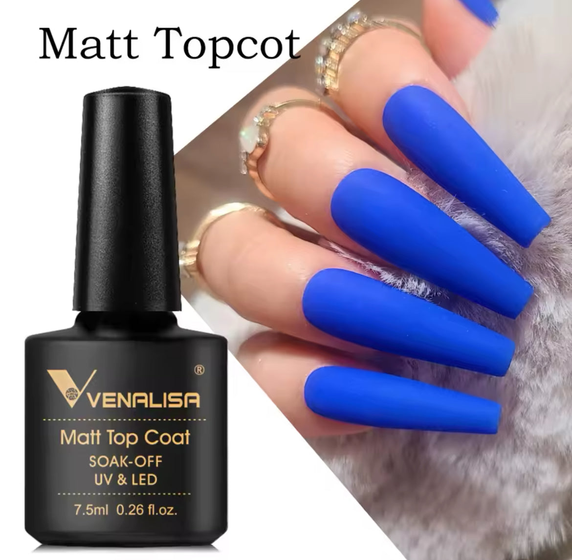 Venalisa Matt Top Coat Uv & Led