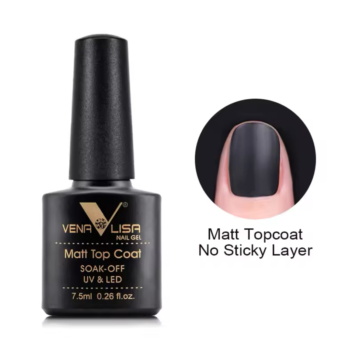 Venalisa Matt Top Coat Uv & Led
