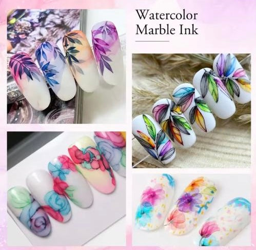 Canni Blooming Sans Hema Sans Tpo Gel Effet Marbré Aquarelle