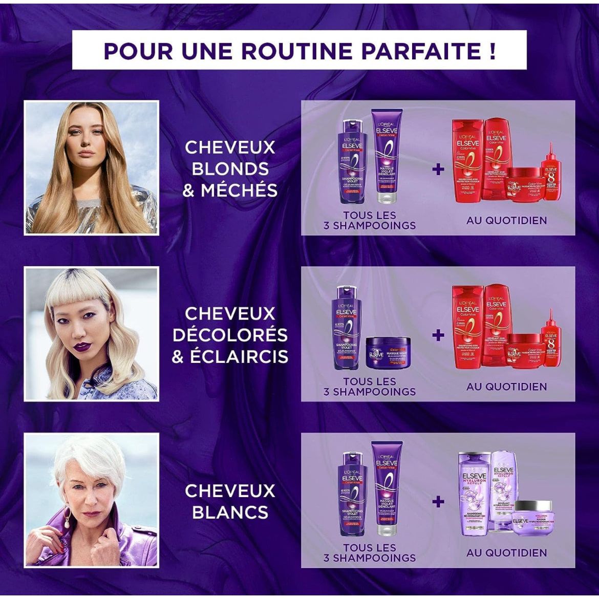 Elseve Masque Violet Démêlant Déjaunisseur Pour Cheveux Méchés Blonds Ou Blancs