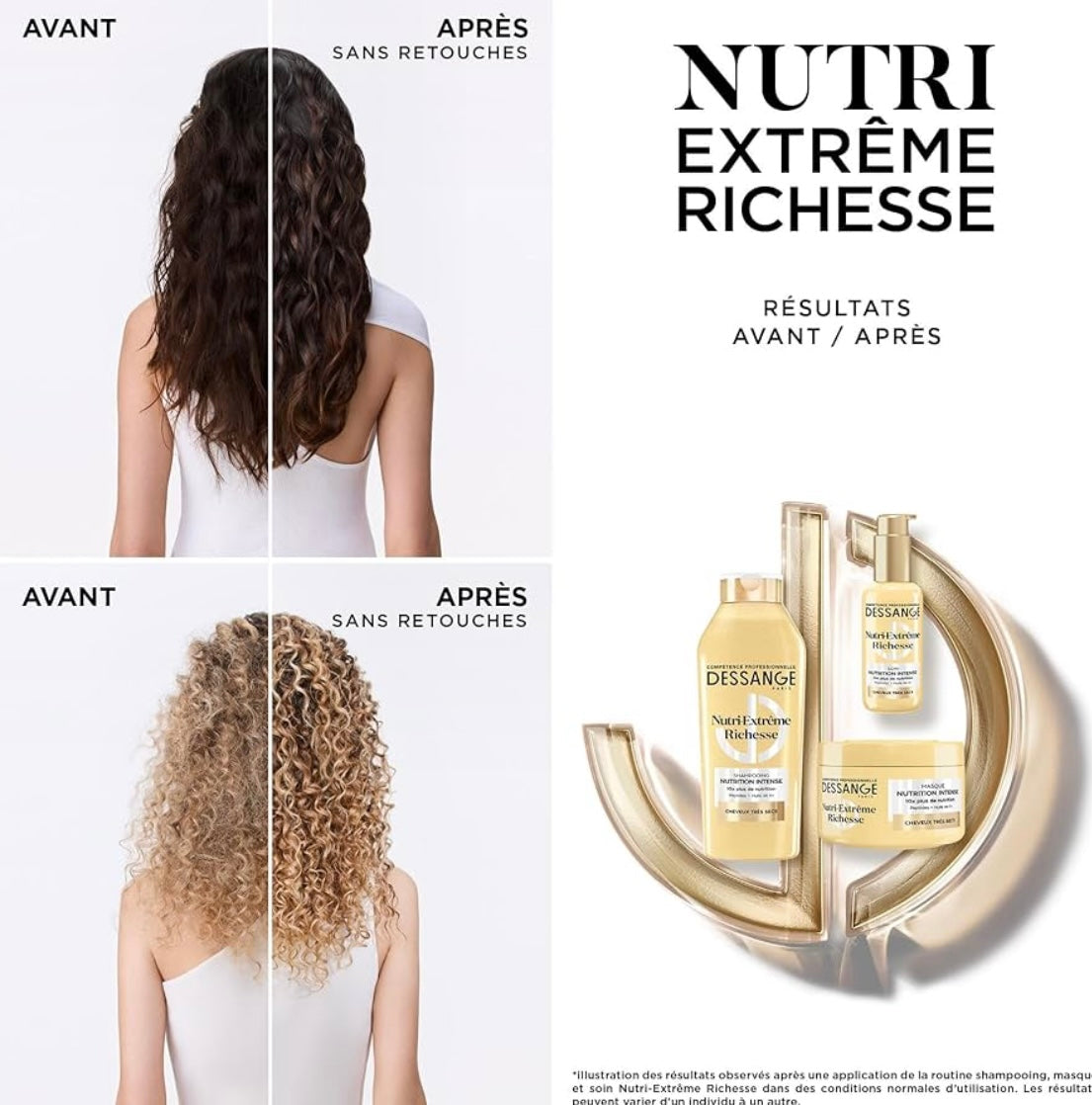 Dessange Shampoing Nutri Extrême Richesse Pour Cheveux Très Secs Et Abîmés