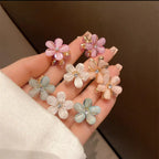 Mini Pinces À Cheveux En Forme De Fleur D'Opale 3Pcs