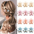 Mini Pinces À Cheveux En Forme De Fleur D'Opale 3Pcs