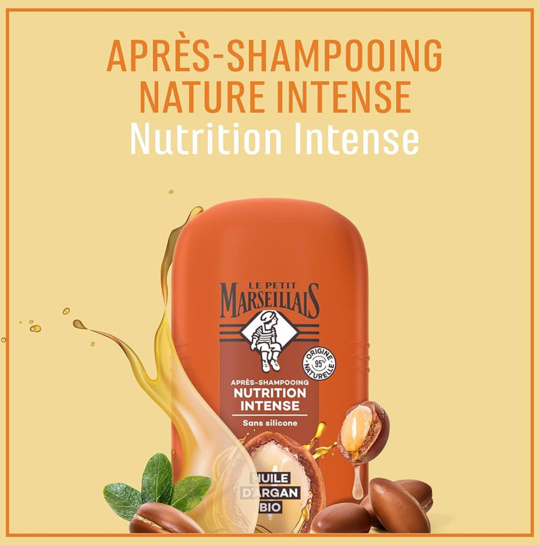 Le Petit Marseillais Après-Shampoing Nutrition Intense Huile D'Argan Bio