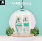 أفضل شامبو للعناية بالشعر Total Repair 5 الخالي من الكبريتات مع مستخلص الكيراتين وزيت جوز الهند