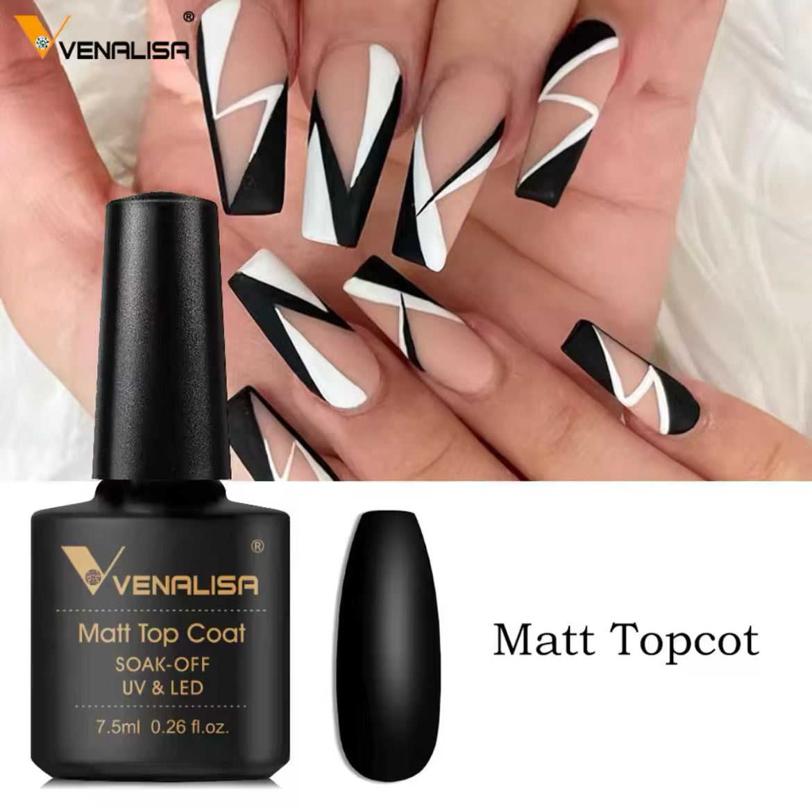 Venalisa Matt Top Coat Uv & Led