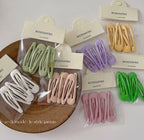 Mignon Pince À Cheveux Simple Et Bang Clip Bord 5Pcs