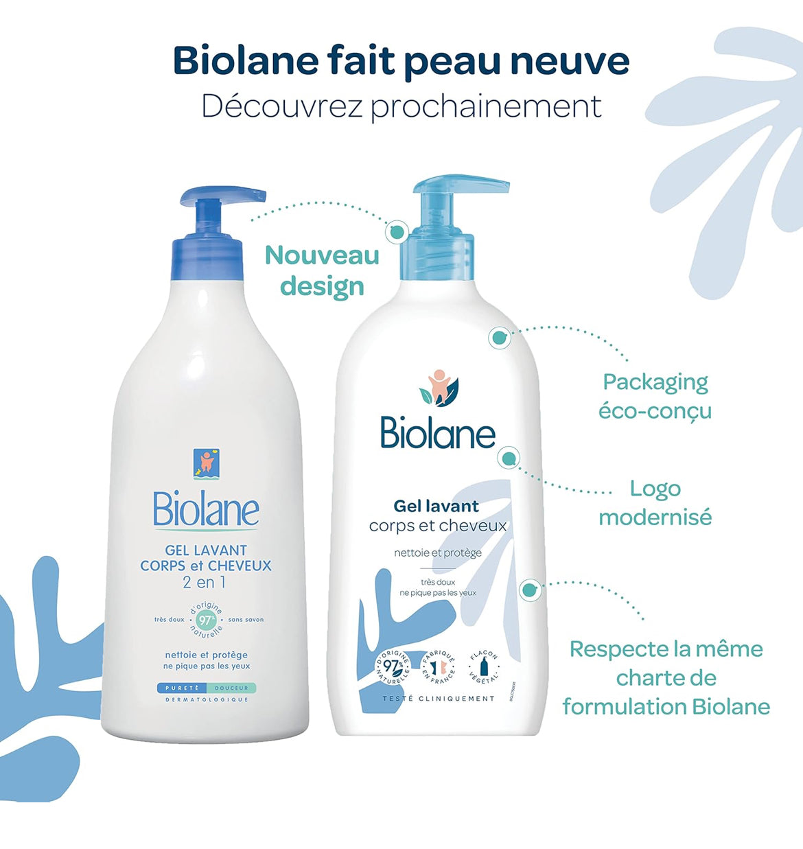 Biolane Gel Lavant Corps & Cheveux Peaux Sensibles Cheveux Fins Bébé
