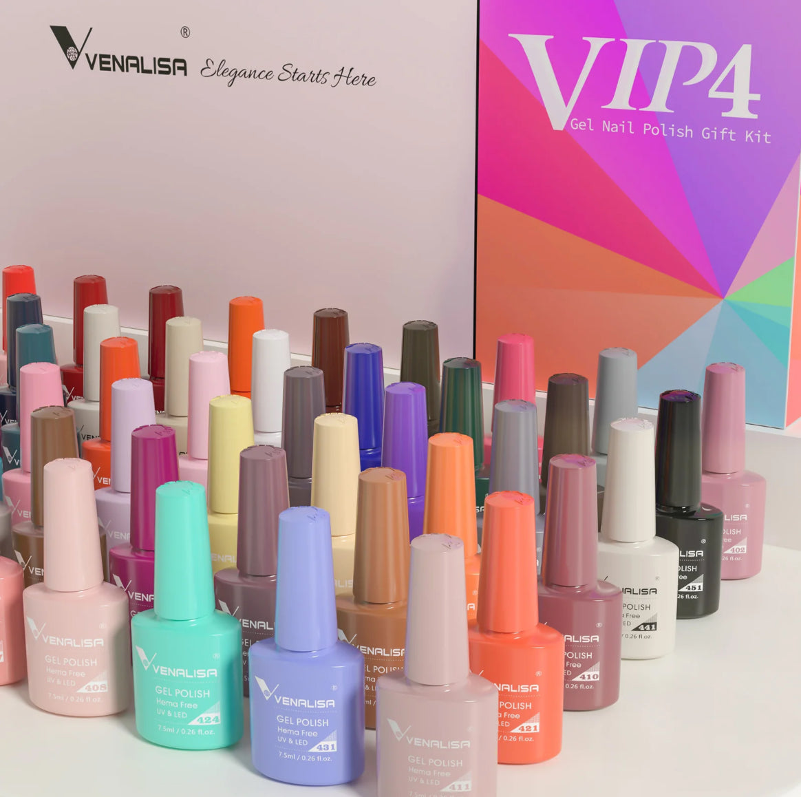 Venalisa Vip4 60 Couleurs Uv Gel Vernis À Ongles Semi-Permanent 1Pc