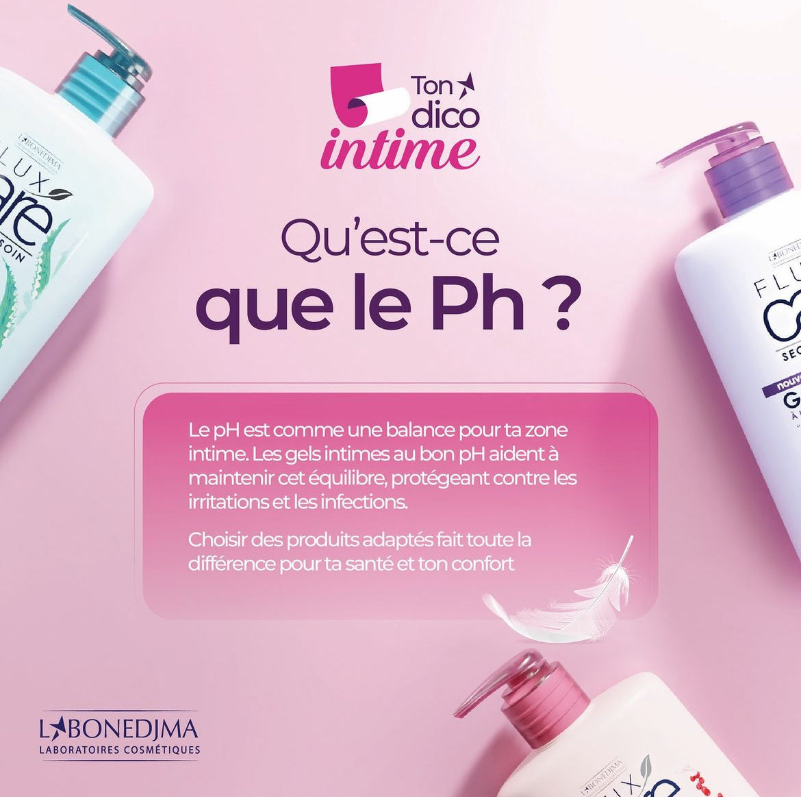 Flux Care Secret De Soin Nouveau Gel Intime À L'Extrait D'Aloès Vera Hydratani Nettoyant Fraicheur Longue Durée Usagé Quotidien Ph Adapté À La Zone Intime Sans Sulfates