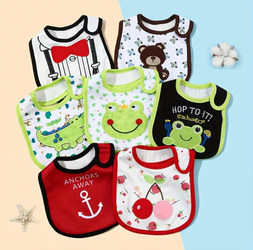 1Pc Bavoir Bébé Mignon & Coloré
