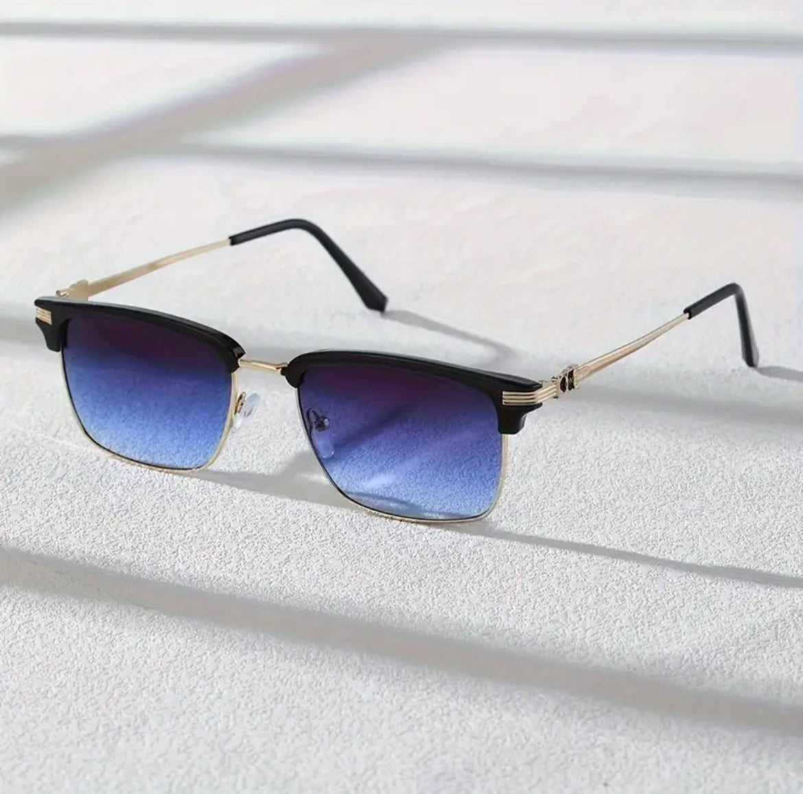 Lunettes Carrées Tendance Pour Hommes Et Femmes - 1 Paire De Verres En Polycarbonate Monture En Métal Antireflet Lunettes Décontractées