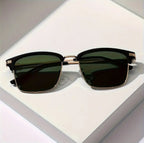 Lunettes Carrées Tendance Pour Hommes Et Femmes - 1 Paire De Verres En Polycarbonate Monture En Métal Antireflet Lunettes Décontractées
