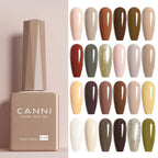 Canni Vernis À Ongles Cc6 Gel Semi-Permanent 24 Couleurs Soak Off Color Uv & Led Gel Polish 9Ml
