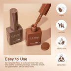 Canni Vernis À Ongles Cc6 Gel Semi-Permanent 24 Couleurs Soak Off Color Uv & Led Gel Polish 9Ml