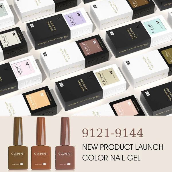 Canni Vernis À Ongles Cc6 Gel Semi-Permanent 24 Couleurs Soak Off Color Uv & Led Gel Polish 9Ml