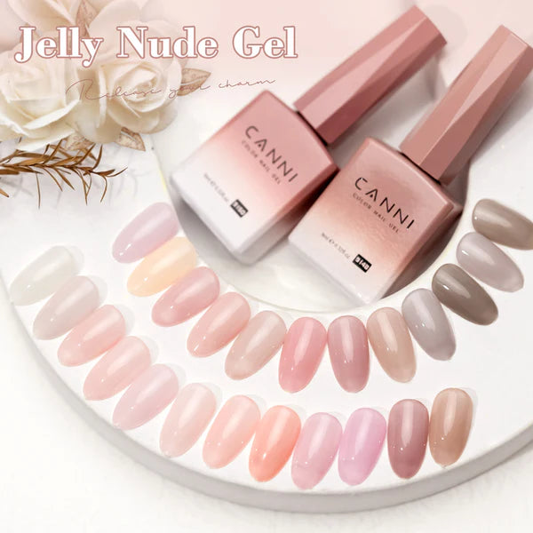 Canni Vernis À Ongles Cc7 Gel Semi-Permanent 24 Couleurs Soak Off Color Uv & Led Gel Polish 9Ml