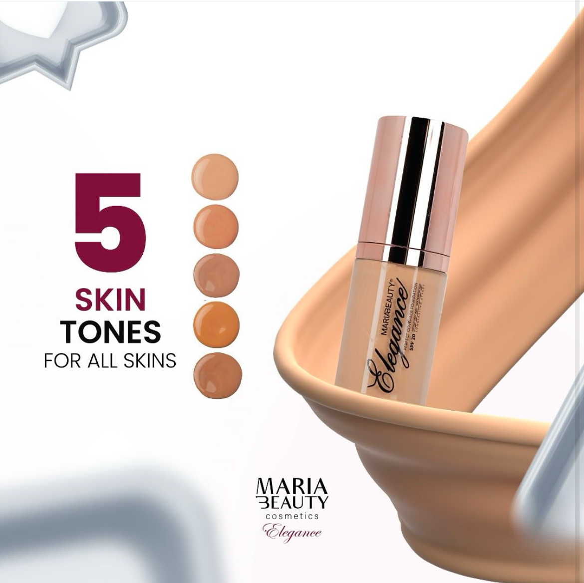 Maria Beauty Élégance Fond De Teint Perfect Waterproof spf20