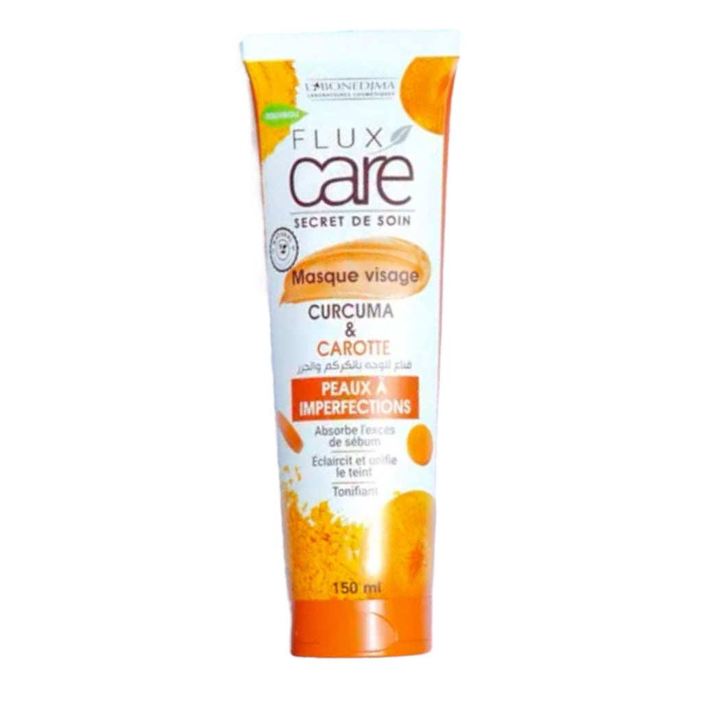 Flux Care Masque Visage Curcuma Carotte Peaux À Imperfections