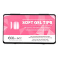 Capsules Américaines Soft Gel Tips Carré Court Boîte De 600 Pcs