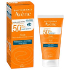Avène Crème Solaire Fluide Ultra Léger Spf50+ Sans Parfum Visage Peaux Sensibles Normales À Mixtes