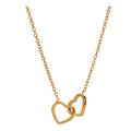 Collier Double Cœur Élégance