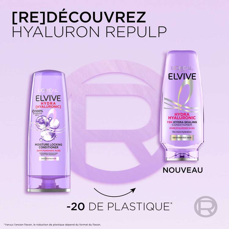 L'Oréal Paris Elseve Hyaluron Repulp Démêlant-Hydra Fixant 48H Enrichi En Acide Hyaluronique